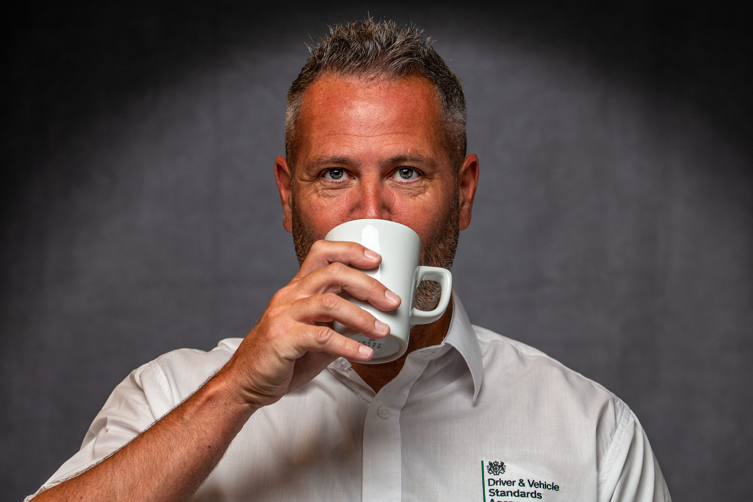 Relaxed business portrait during a headshot session