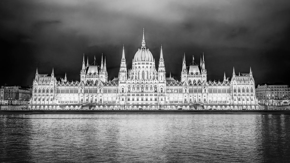 Hungarian Parliament viewed across the River Danube